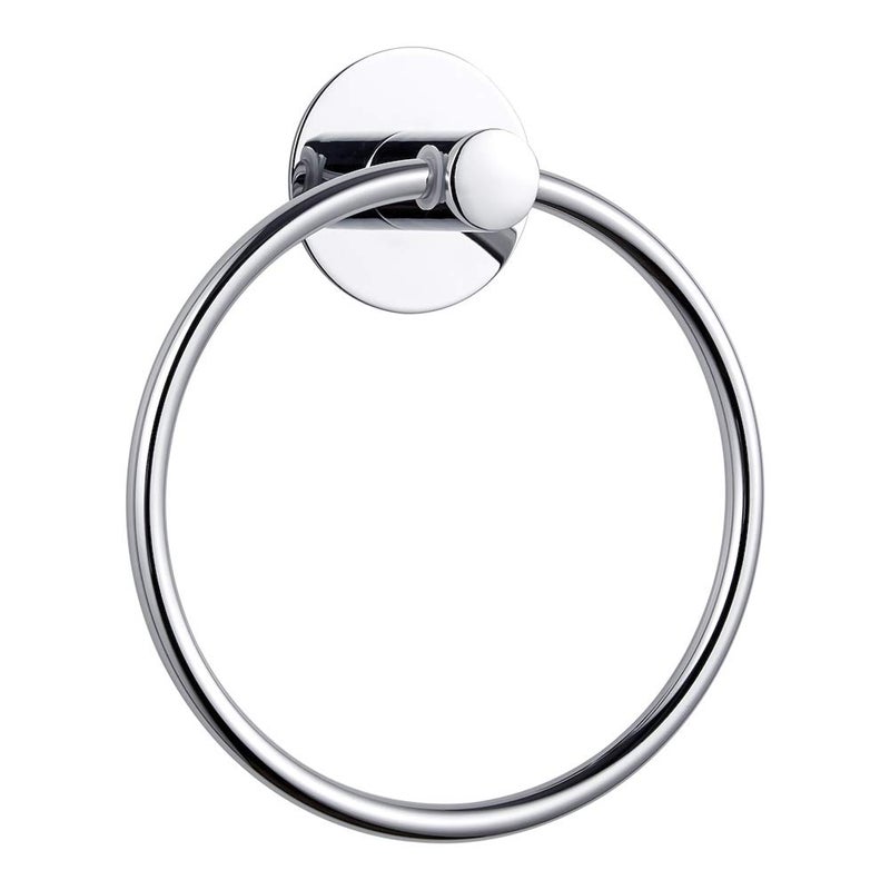 GERUIKE Adhesive Towel Ring Self Adhesive Hand Towel Ring Stainless Steel Rustproof Bathroom Towel Holder Wall Mount - Image 1